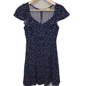 Altar'd State Navy and White Mini Dress